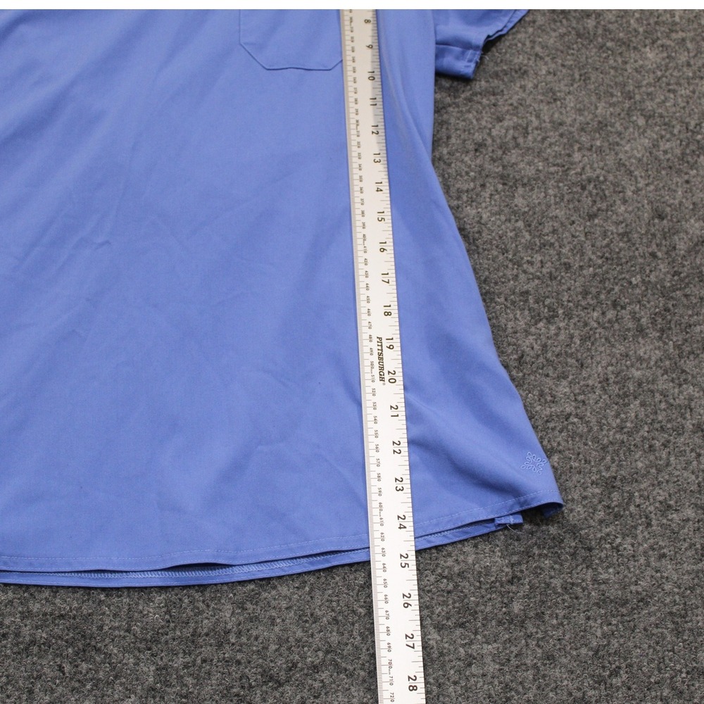 MedCouture Touch Scrub Top V-Neck‎ Short Sleeve Medical Uniform Blue Size M - Picture 5 of 8